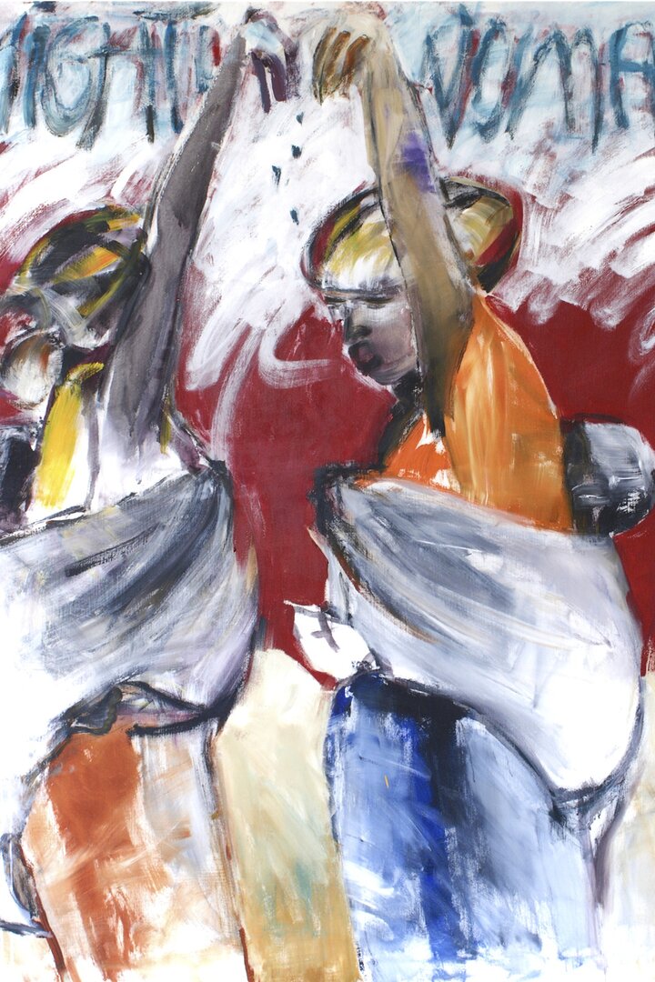 Ronny Goerner, Mighty Woman, 2006, Acryl auf Leinwand Ronny Goerner, Mighty Woman, 2006, Acryl auf Leinwand