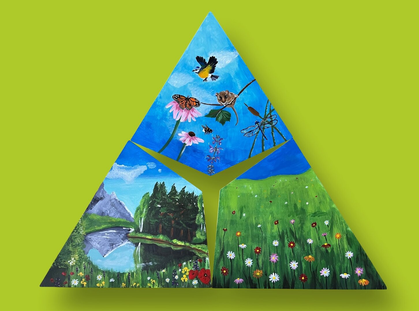 Sujetbild mit Biodiversitätsdreieck von Mag. Petra Korenjak